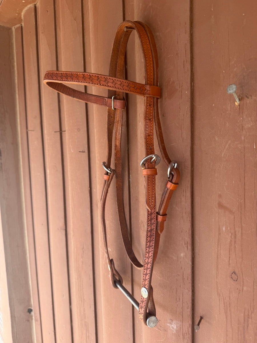 Leather Browband Headstall     HS1206