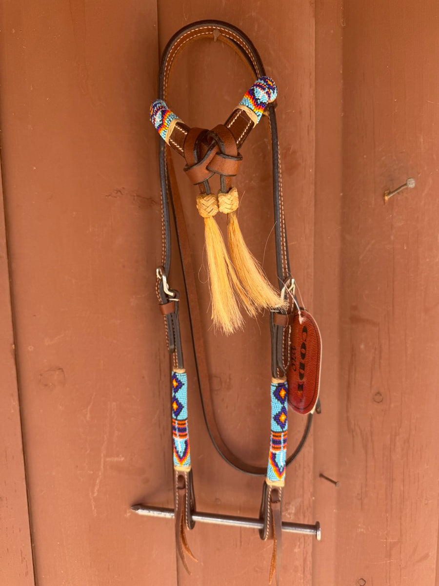 Cody Pro Futurity Headstall with Horse Hair Tassels - New With Tag     HS1207