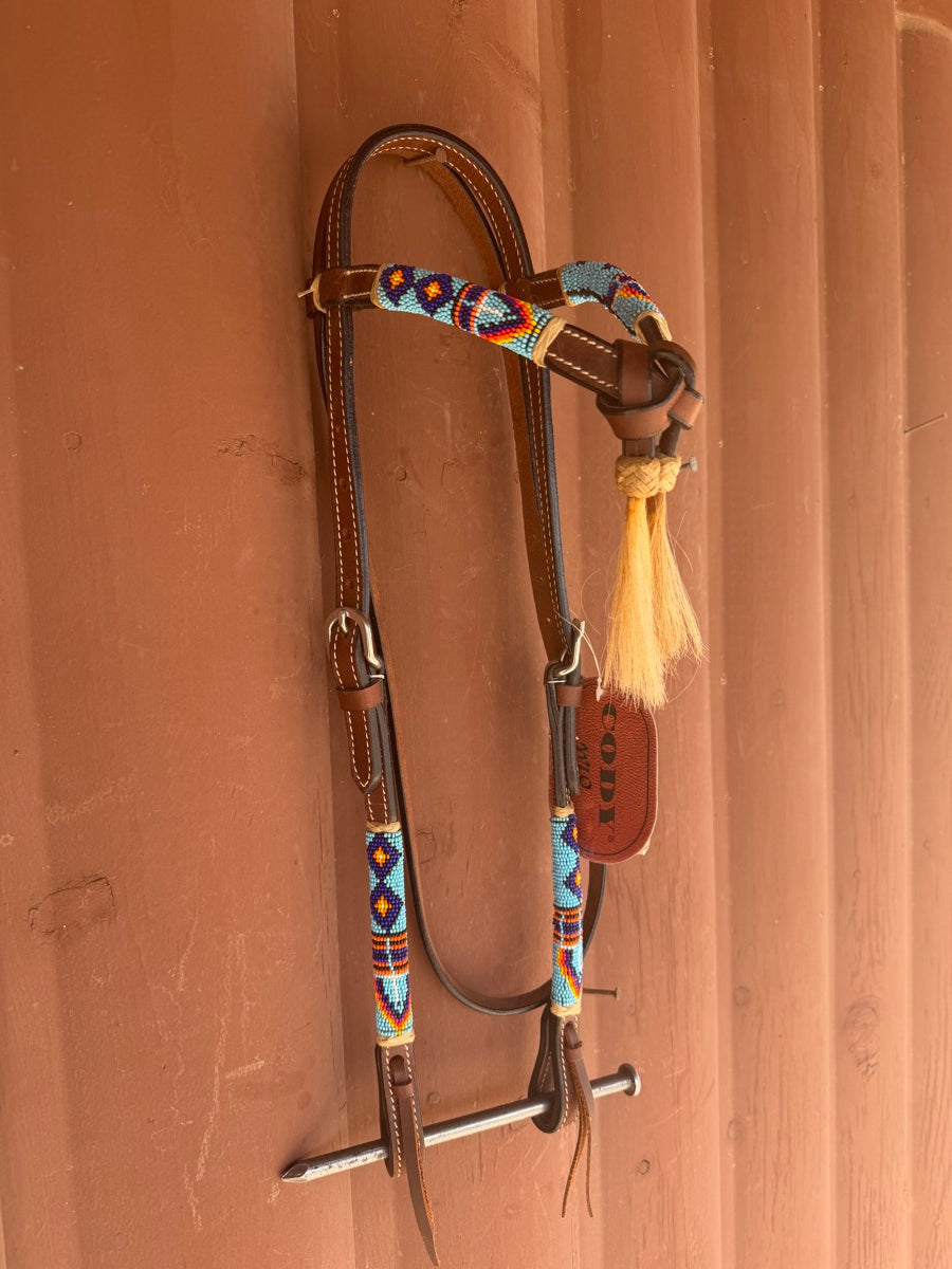Cody Pro Futurity Headstall with Horse Hair Tassels - New With Tag     HS1207