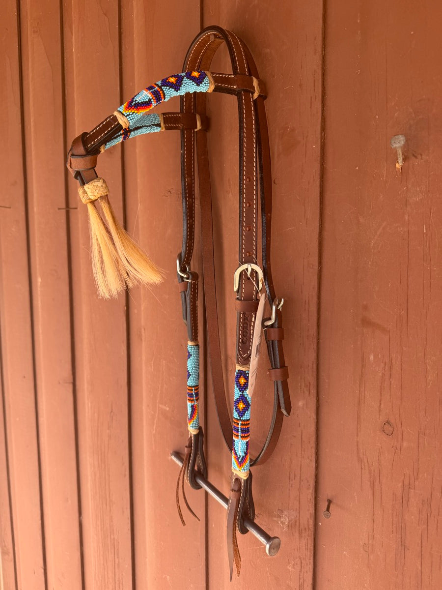 Cody Pro Futurity Headstall with Horse Hair Tassels - New With Tag     HS1207