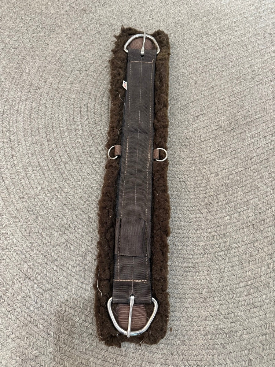30" Brown Fleece Front Cinch      CN1159