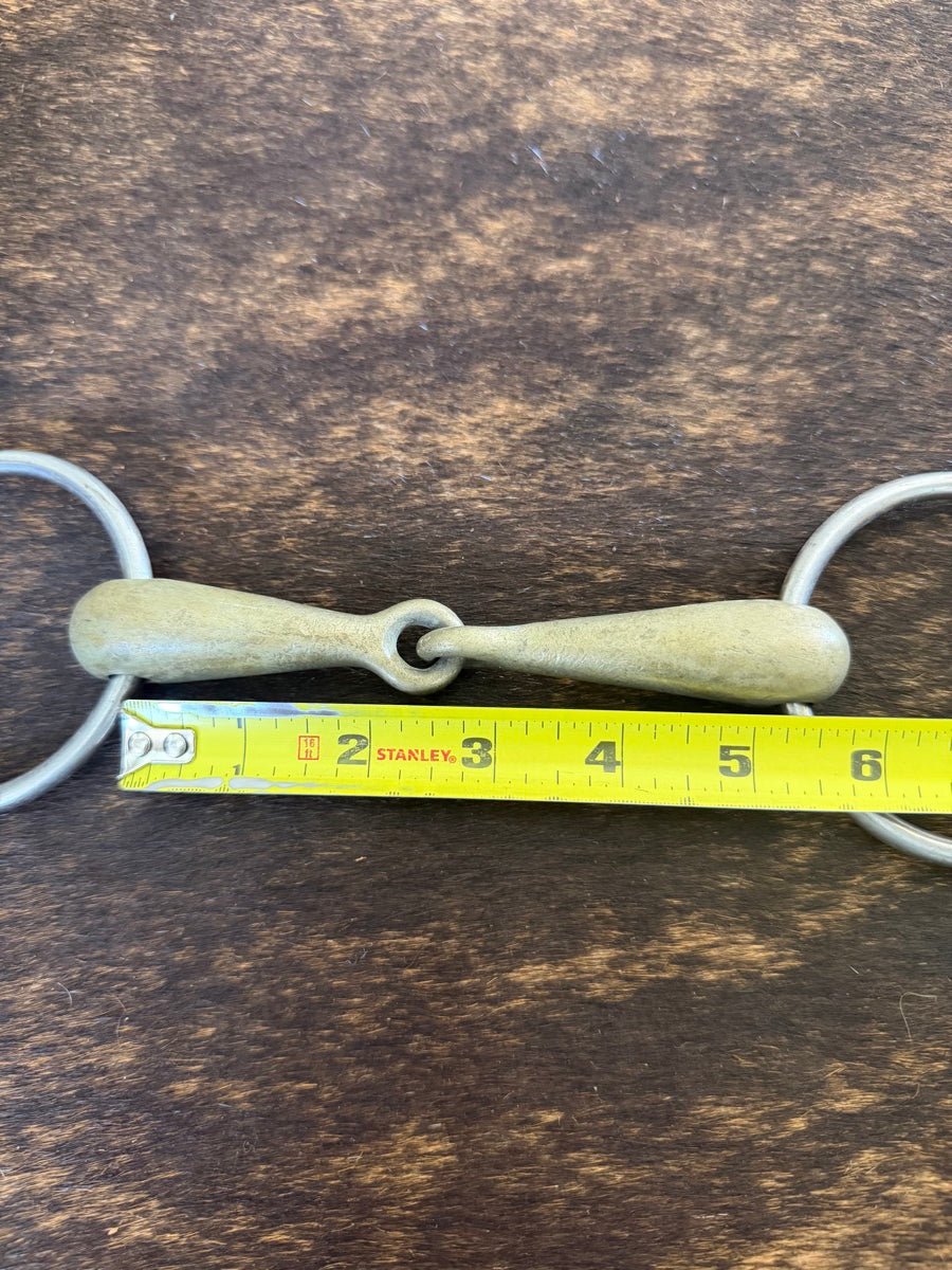 5 inch Sweet Copper Mouth Loose Ring Snaffle Horse Bit    B1288