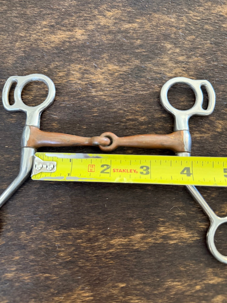 3.5 inch Tom Thumb Copper Mouth Miniature Horse Bit     B1298
