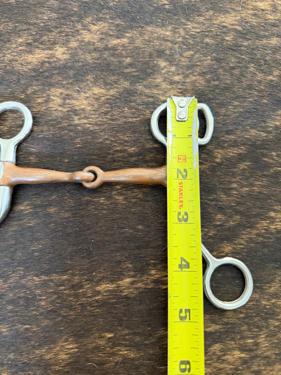 3.5 inch Tom Thumb Copper Mouth Miniature Horse Bit     B1298