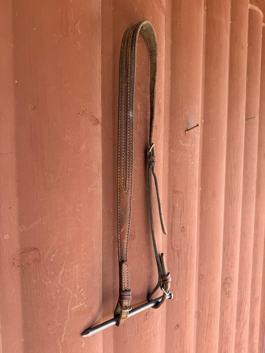 Slit Ear Leather Headstall     HS1210