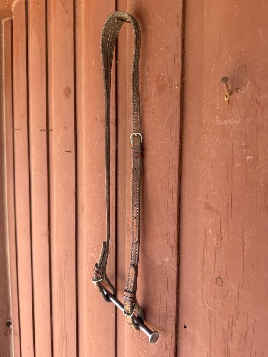 Slit Ear Leather Headstall     HS1210