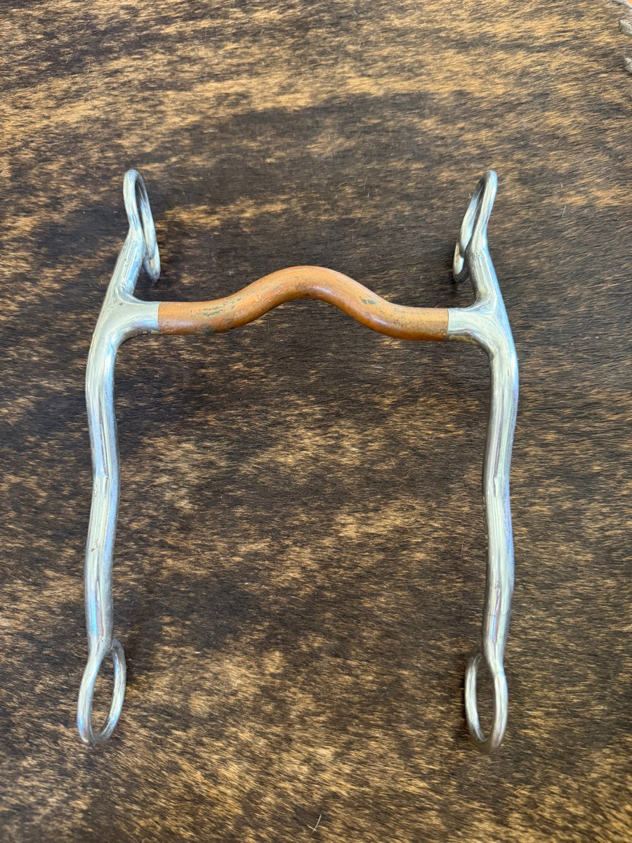 TRAMMELL Copper Low Port Western Horse Long Shank Bit     B1293