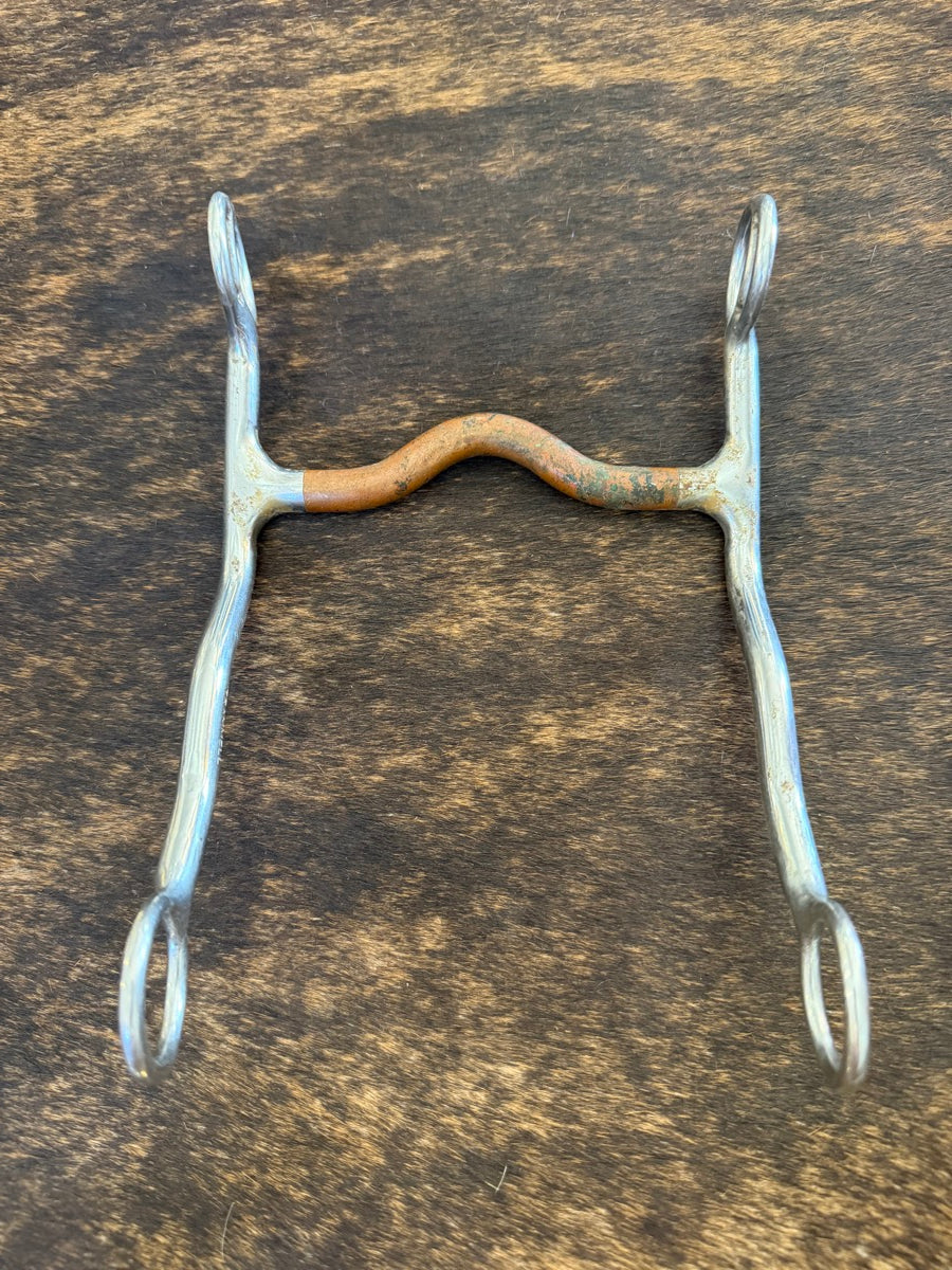 TRAMMELL Copper Low Port Western Horse Long Shank Bit     B1293