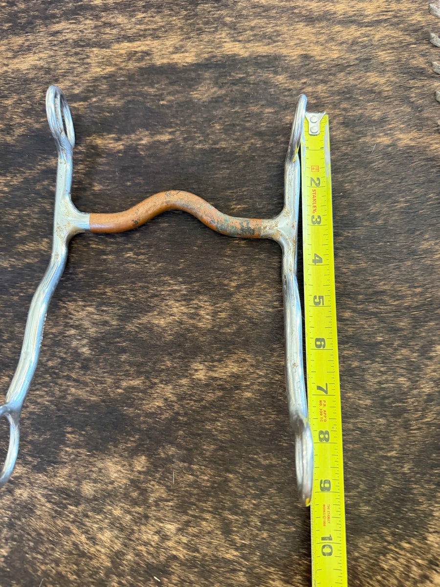 TRAMMELL Copper Low Port Western Horse Long Shank Bit     B1293