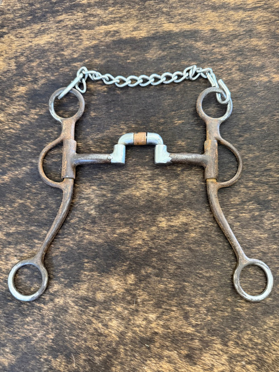 Loomis Antiqued Correction 5″ Jointed Mouth with Roller     B1292