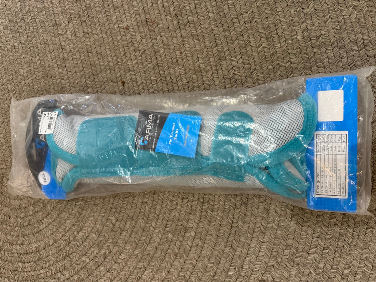 Shires Equestrian Products ARMA Fly Turn Out Horse Socks Teal  Full     HBT1128