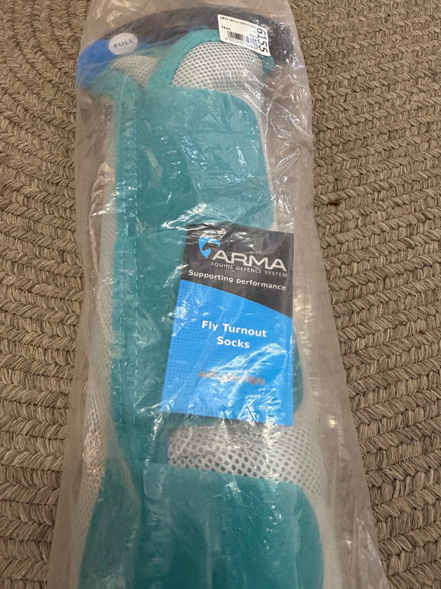 Shires Equestrian Products ARMA Fly Turn Out Horse Socks Teal  Full     HBT1128
