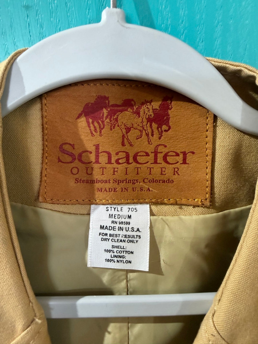 Schaefer Outfitter Mens Tan Cotton Vest Style 705 - Medium     MN1112