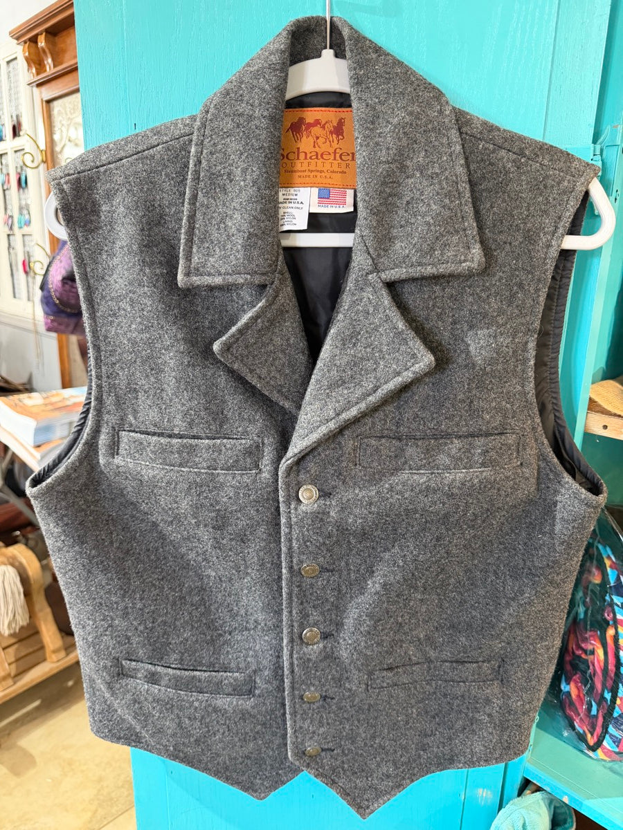 Schaefer Outfitter Mens Wool Vest Style 805 - Medium     MN1111