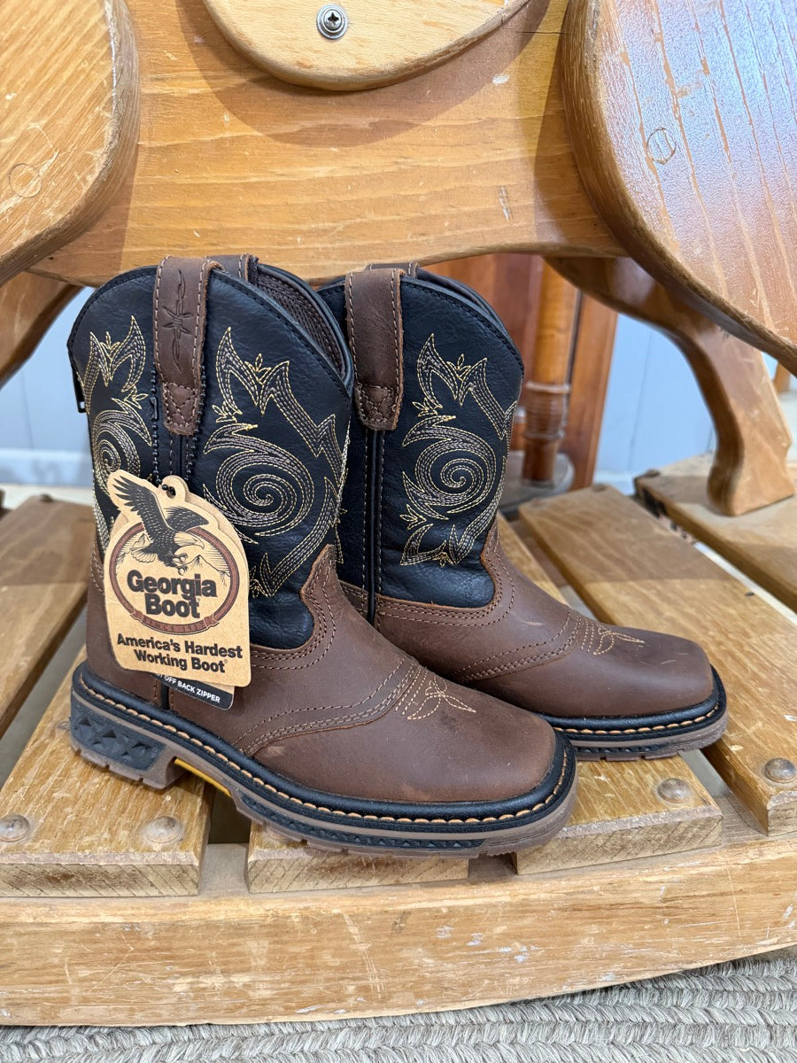 Georgia Boot Carbo-Tec LT Little Kids Pull-On Saddle Boot   GB00343C