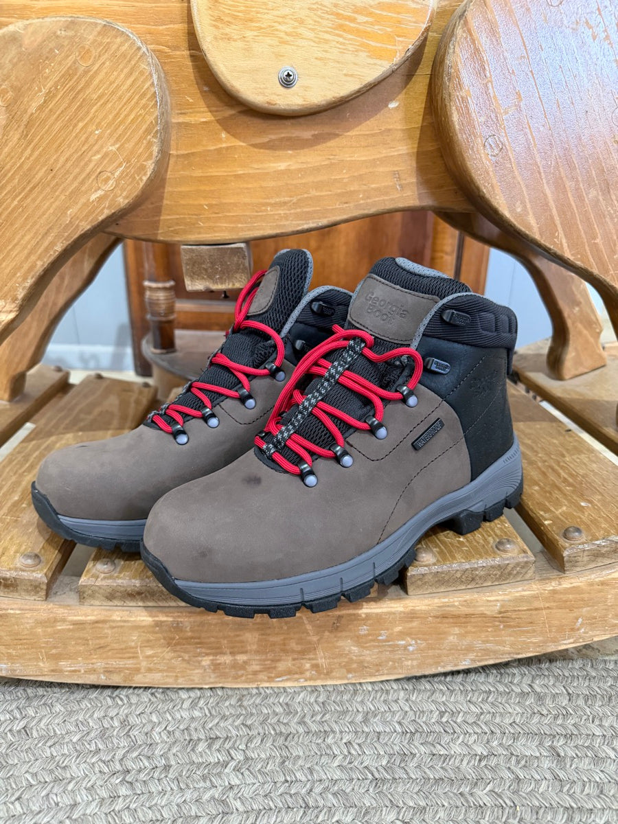 Mens Georgia Boot Eagle Trail Waterproof Grey/Black Hiker     GB00399