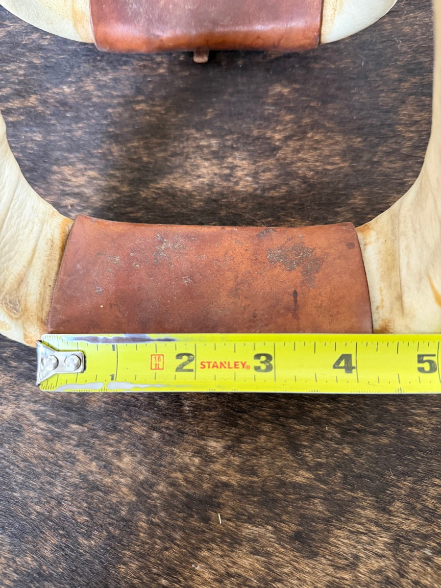 Natural Rawhide Covered Stirrups     STR1120