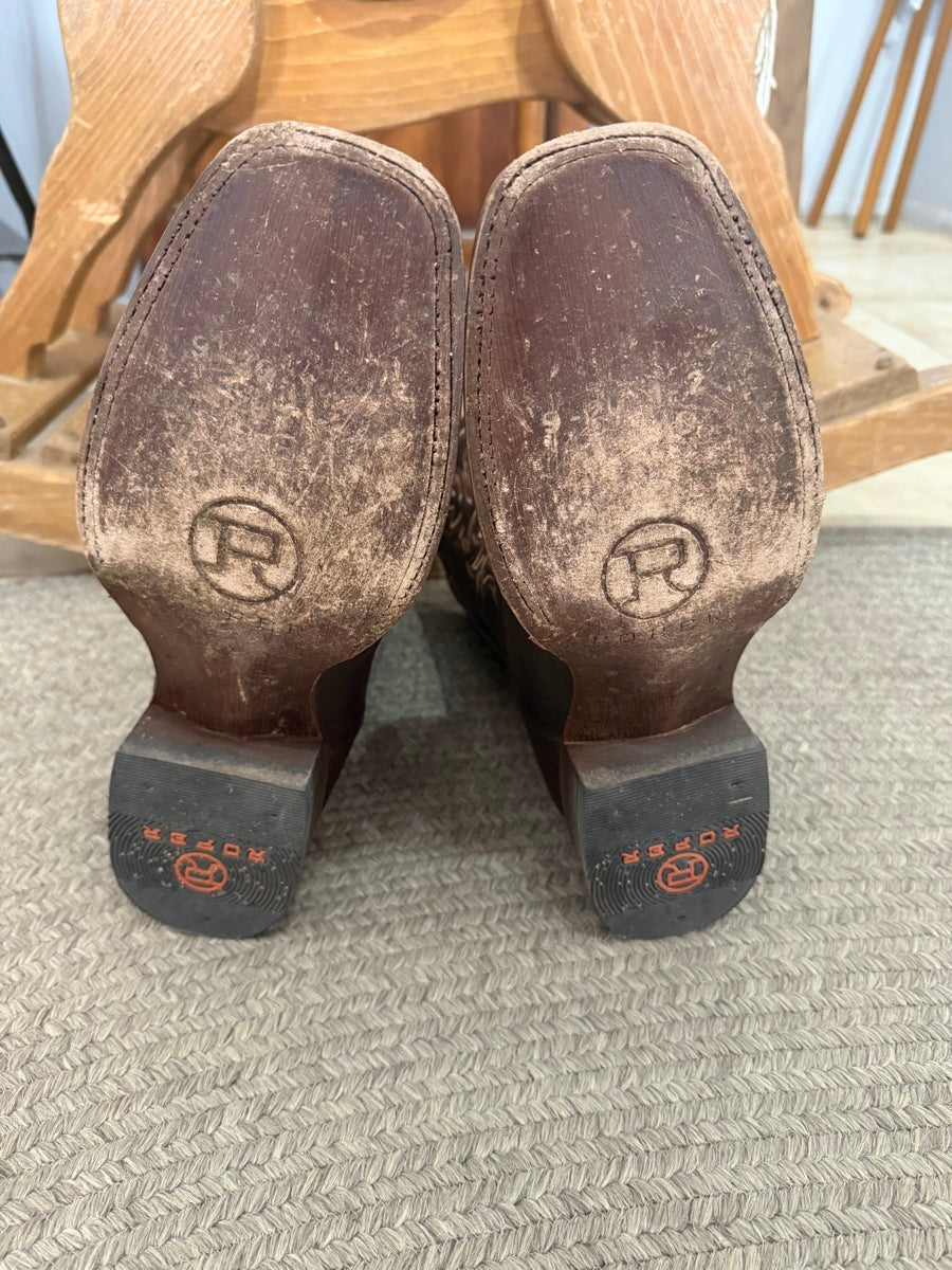 Men's ROPER Leather Cowboy Boots - Size 11 EE     CB1111