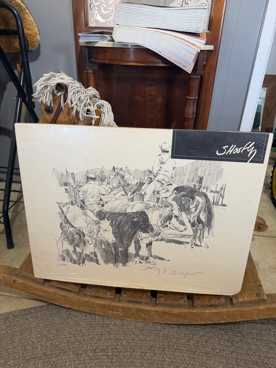 Robert 'Shoofly' Shufelt Limited Edition Western Ranch Work Art Print       HD1128