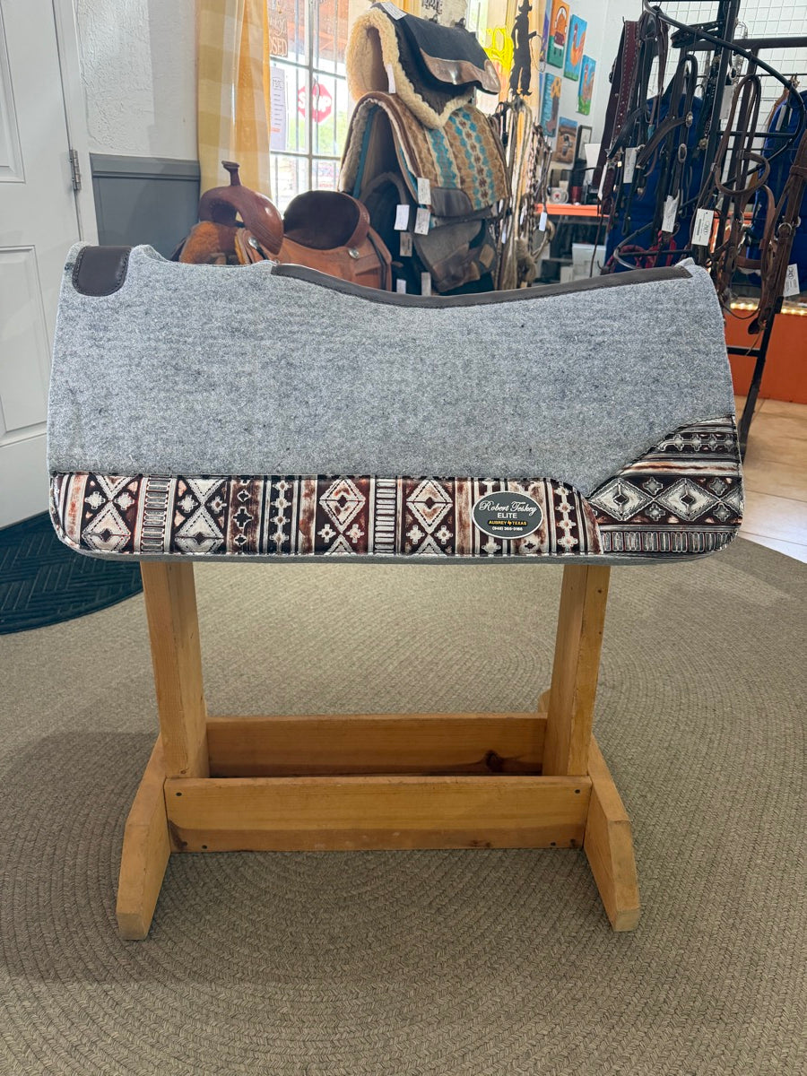 NEW 32 Inch Robert Teskey 1" Southwestern Wool Saddle Pad     SP1154