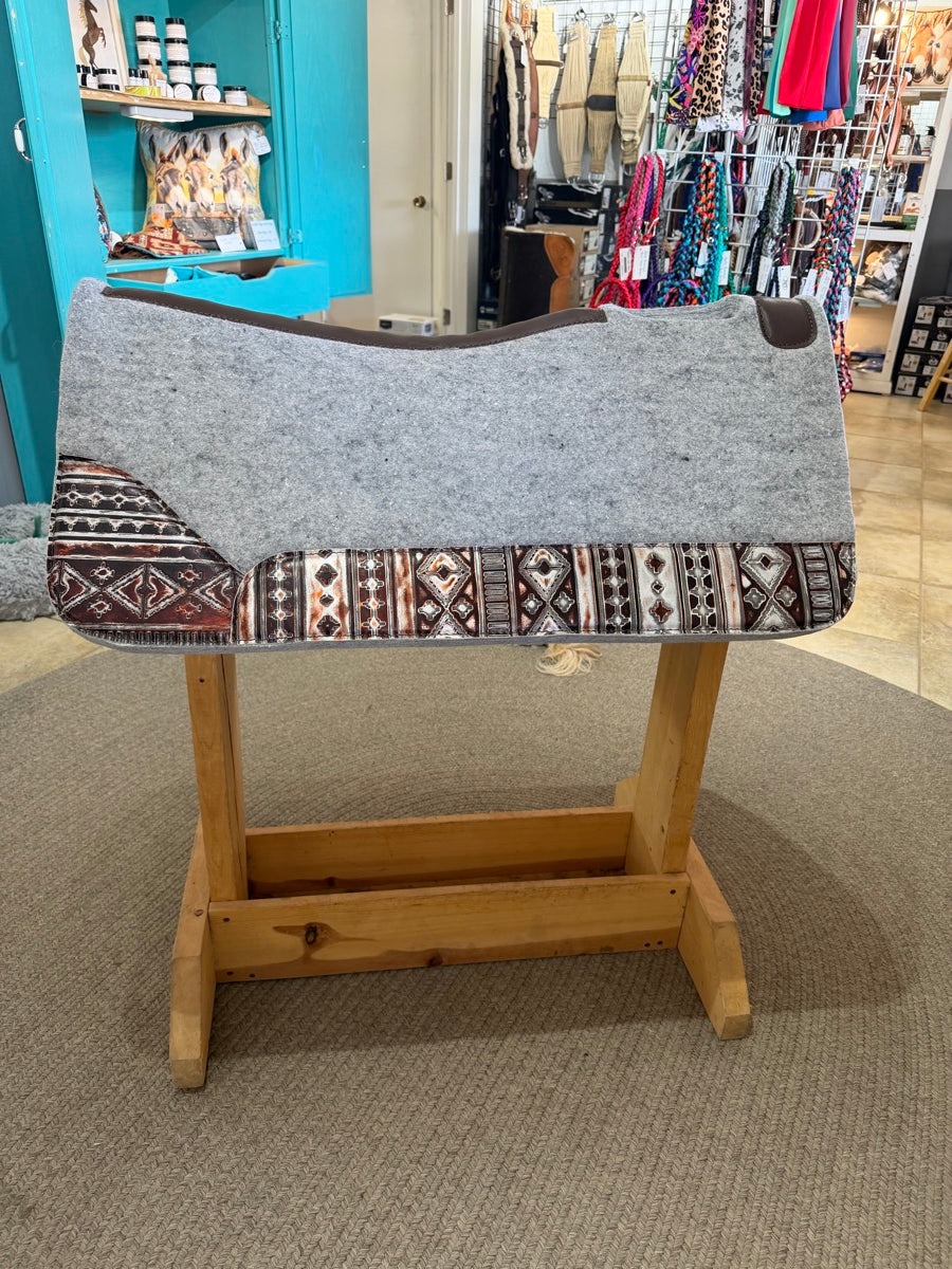 NEW 32 Inch Robert Teskey 1" Southwestern Wool Saddle Pad     SP1154