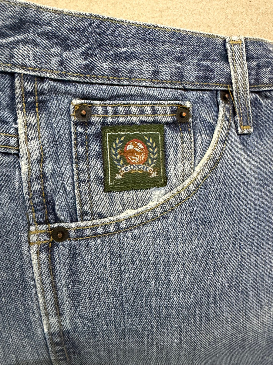 36 x 38 CINCH Mens Green Label Blue Jeans     MN1117