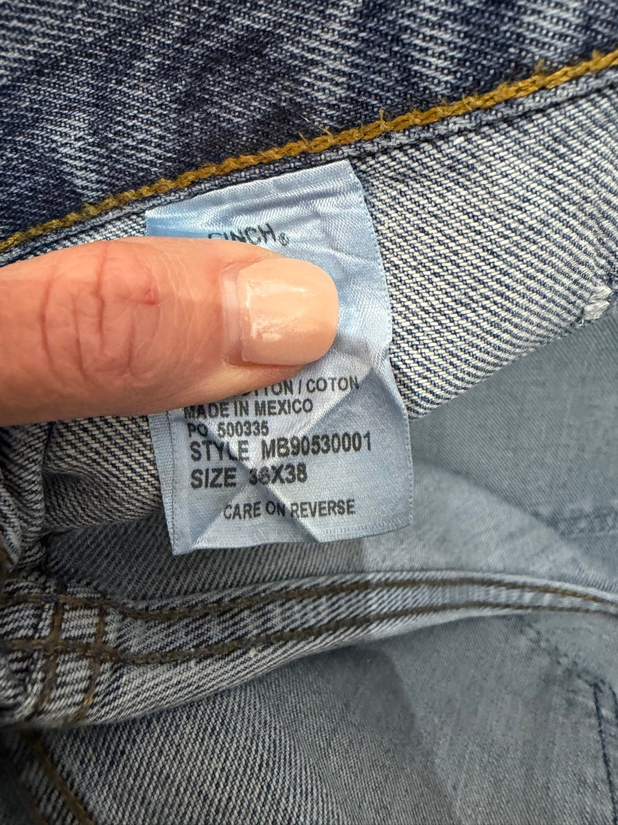 36 x 38 CINCH Mens Green Label Blue Jeans     MN1117