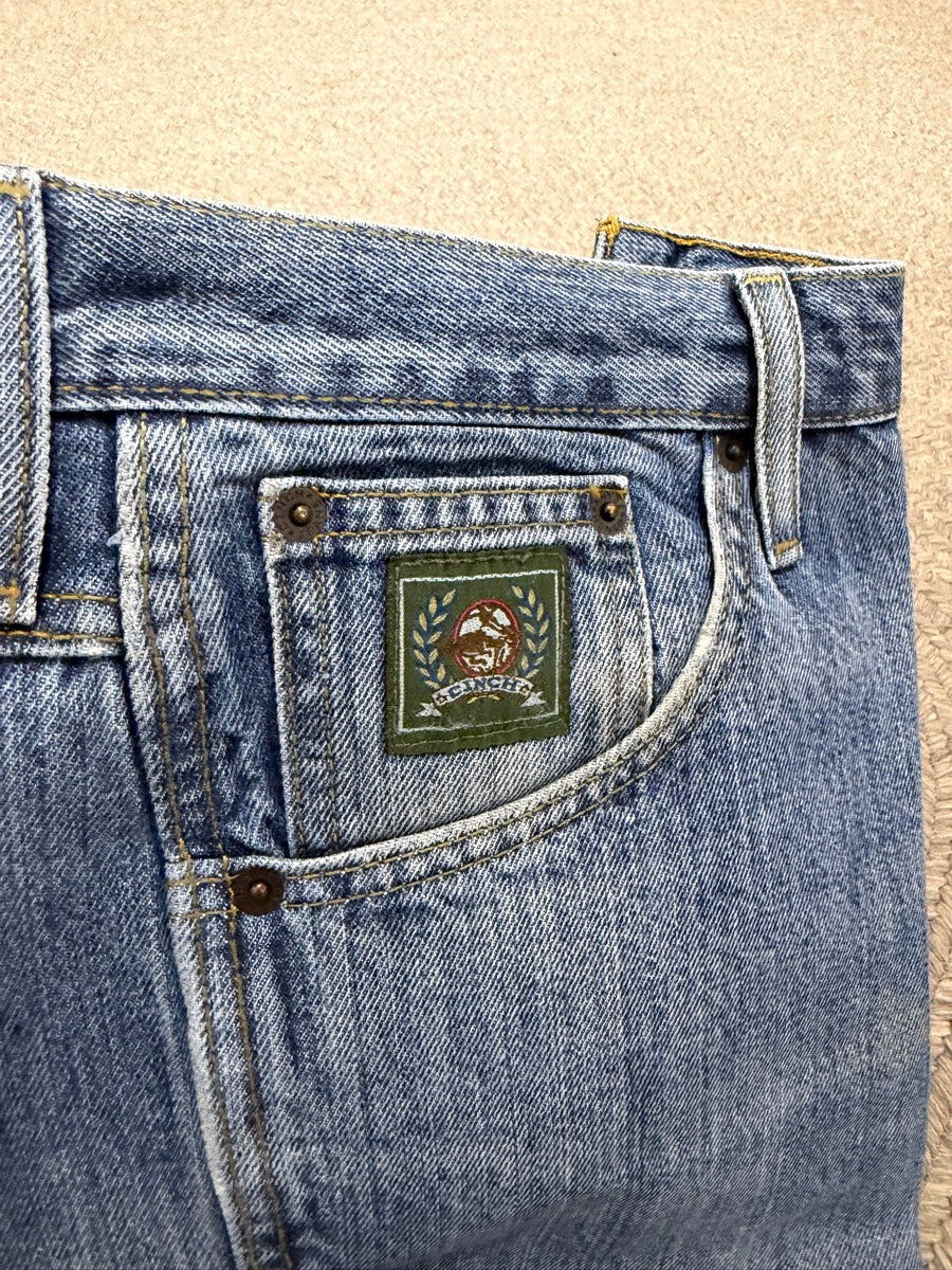 36 x 38 CINCH Mens Green Label Blue Jeans     MN1119