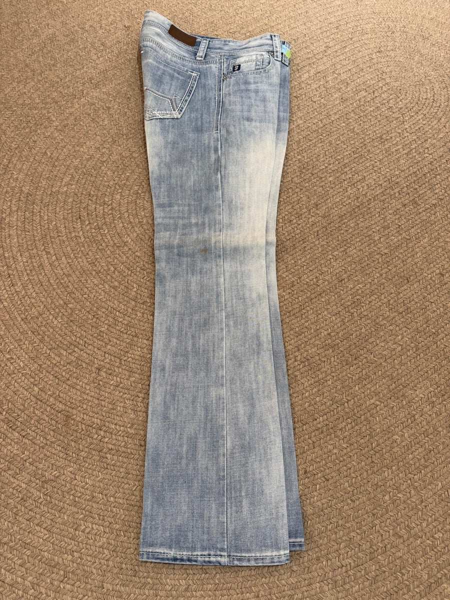 35 x 36 Cowboy Up Mens Blue Jeans     MN1120
