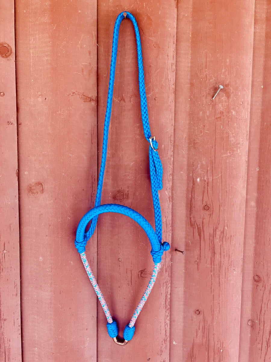 Braided Paracord Tie Down Noseband - Red White Blue