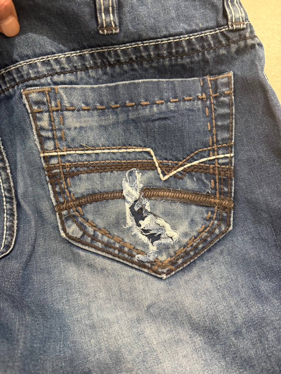 36 x 36 CINCH IAN Mens Blue Jeans     MN1128
