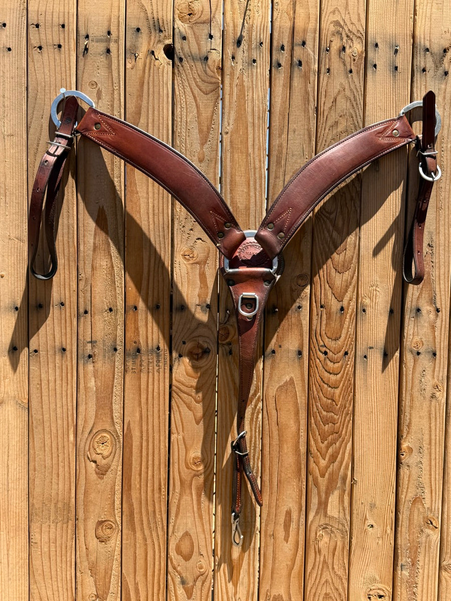 Brad McClellan Leather Breast Collar     BCL1158