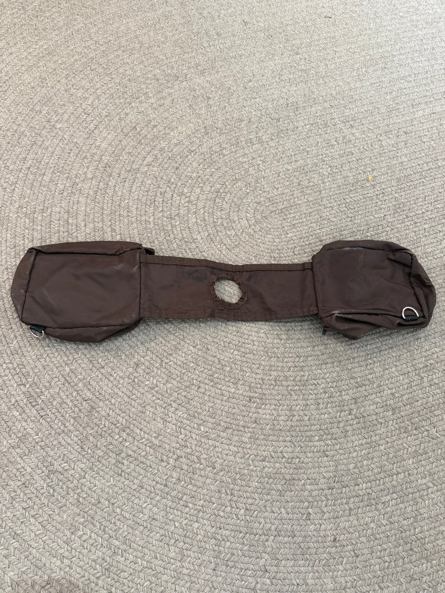 Brown Nylon Pommel Bag        SB1117