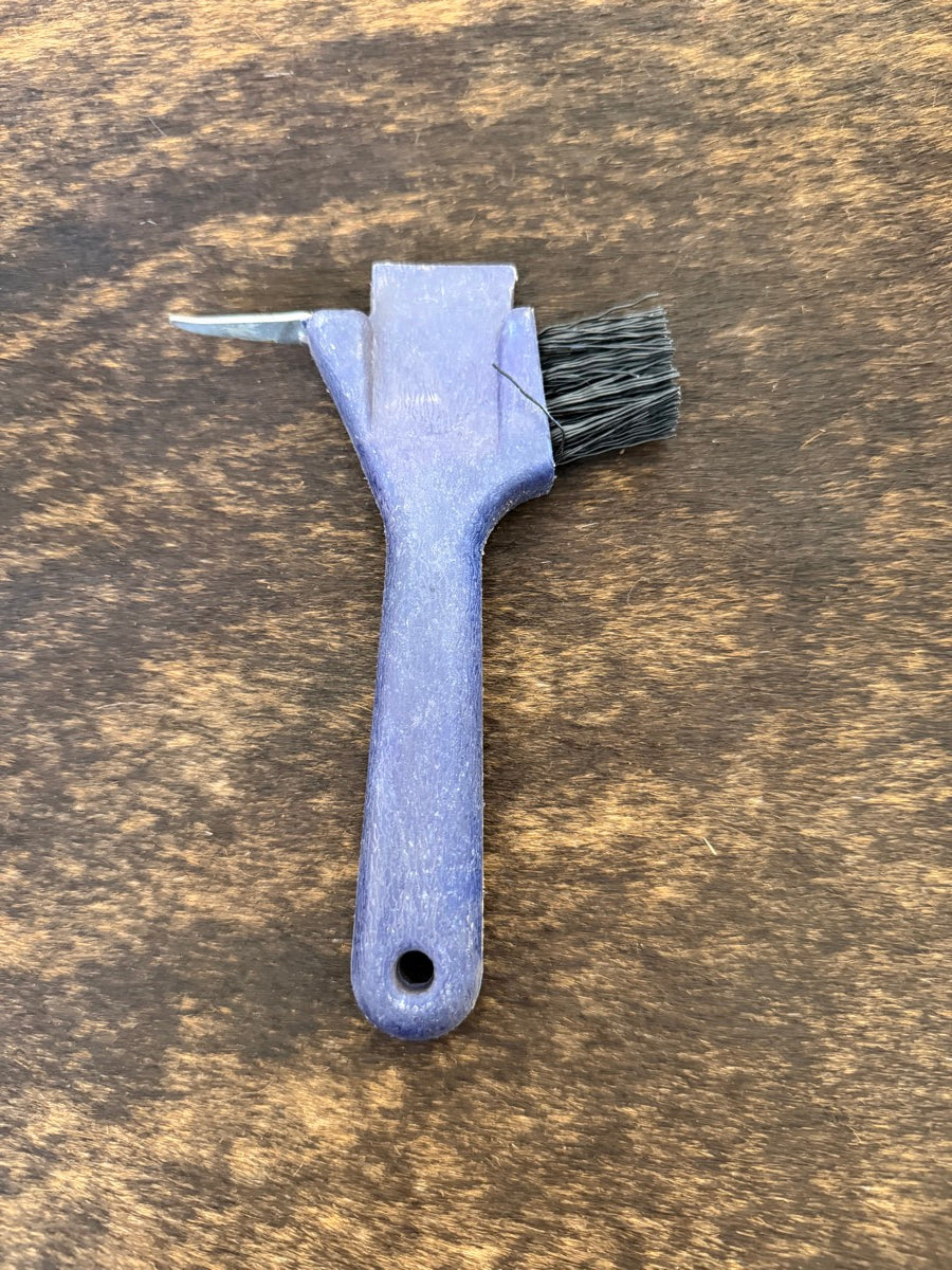 Blue Hoof Pick with Brush        HTA1125
