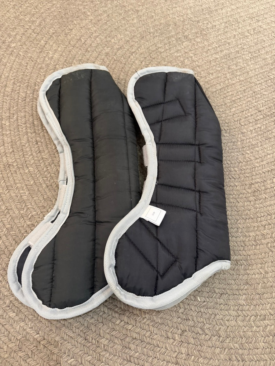 Black Horseware Ireland Shipping Boots - Fronts - Size Cob        HBT1130