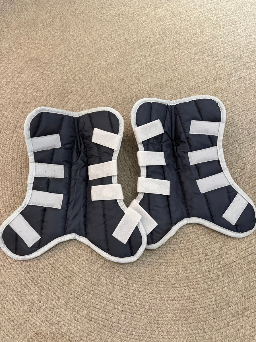 Black Horseware Ireland Shipping Boots - Fronts - Size Cob        HBT1130