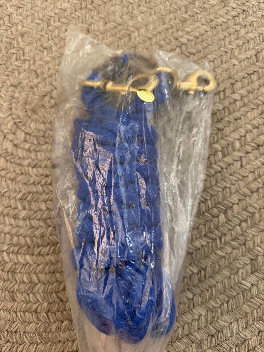 10' Blue Hamilton Cotton Horse Lead Rope     LRP1125