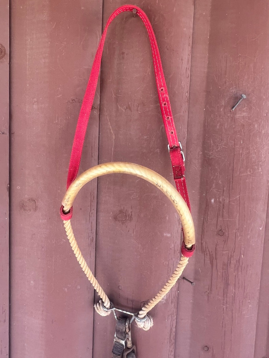 Single Rope Tie Down Noseband with Rubber TD1120