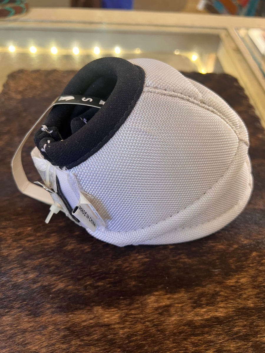 Classic Equine Dyno Turn Bell Boots - White - Size Small    HBT1120