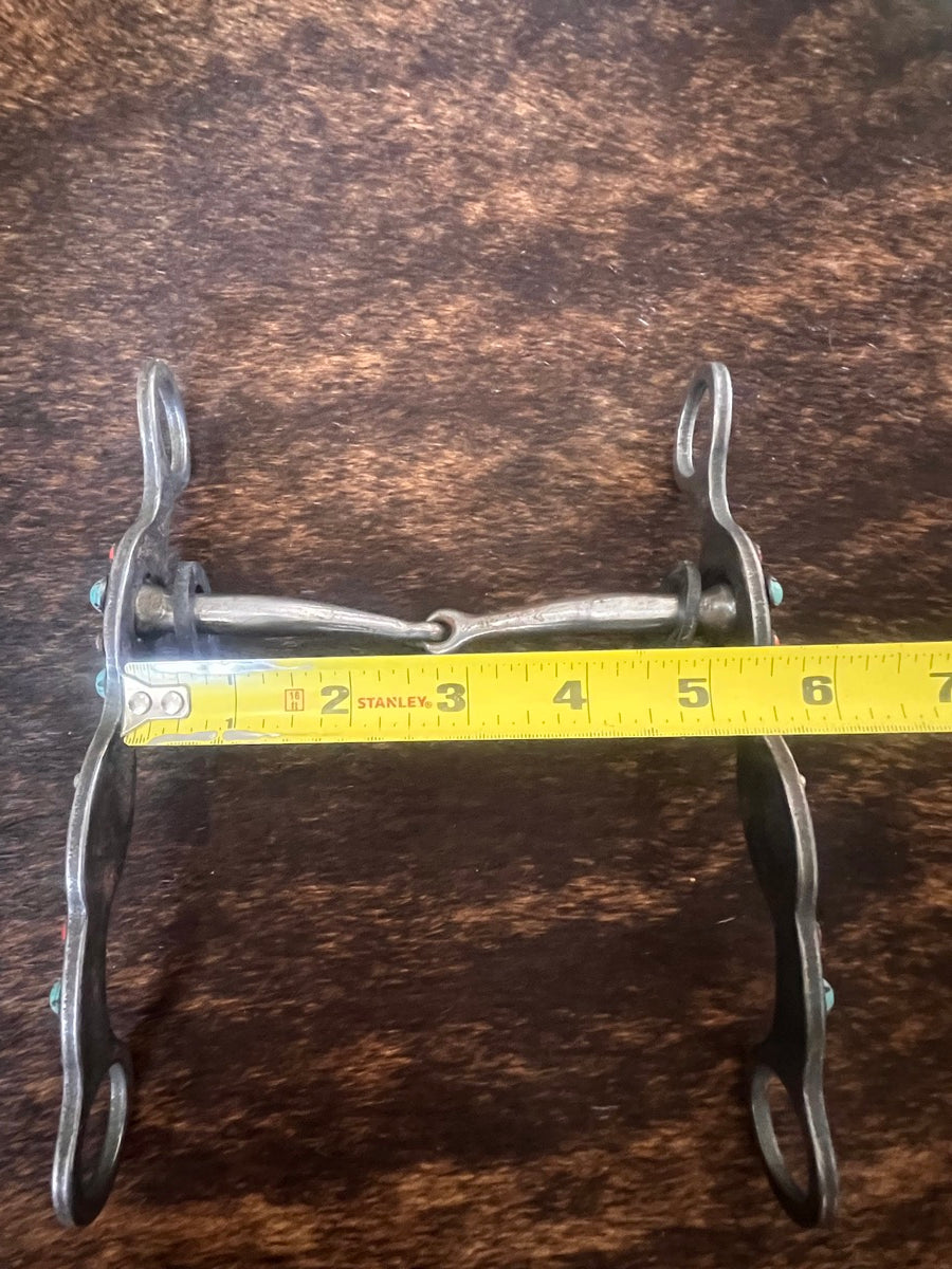 Southwest Collection Grey Steel Cross Snaffle Bit     B1143