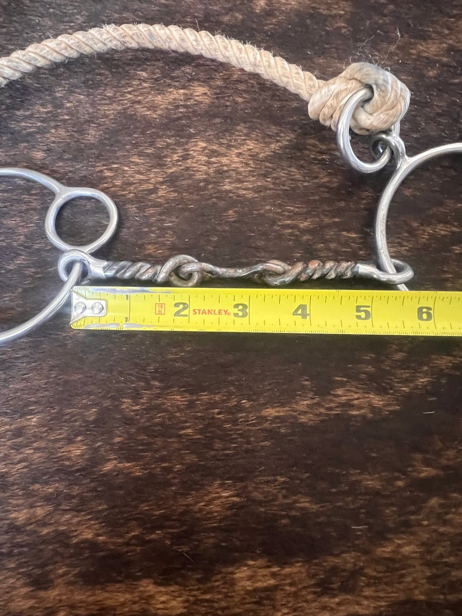 Martha Josey O Ring Rope Nose Combo Gag Horse Bit     B1146