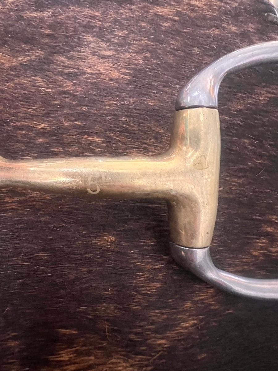 Professional Equine 5" D Ring Copper Mouth Snaffle Bit B1148