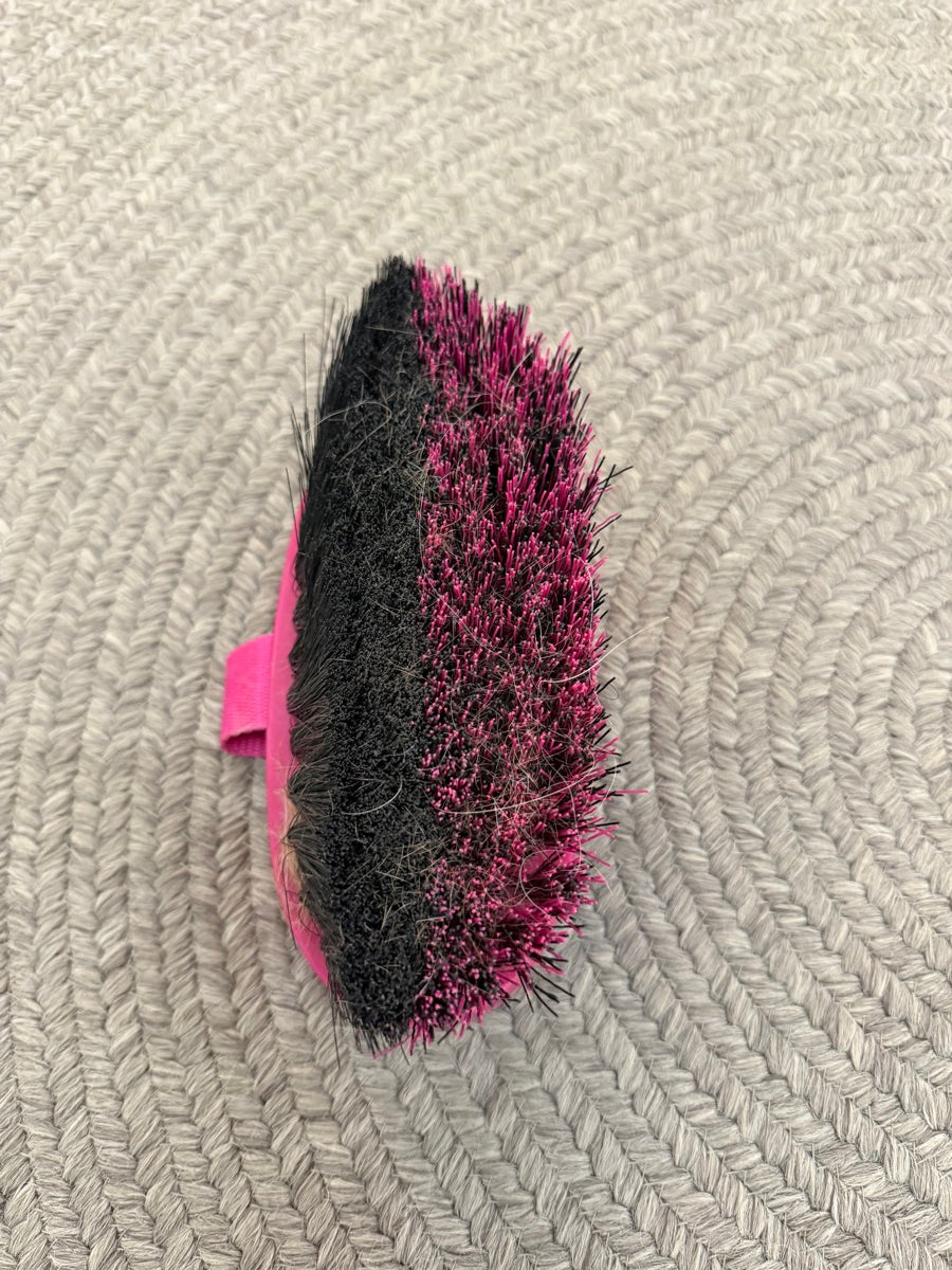 Pink Tough 1 Angled Soft & Medium Bristle Brush for Horses    GR1120