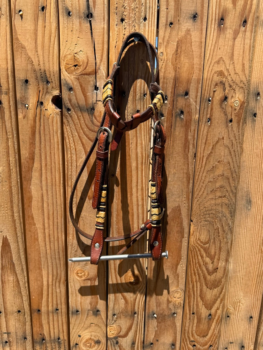 Champion Turf Leather Rawhide Futurity Headstall    HS1224