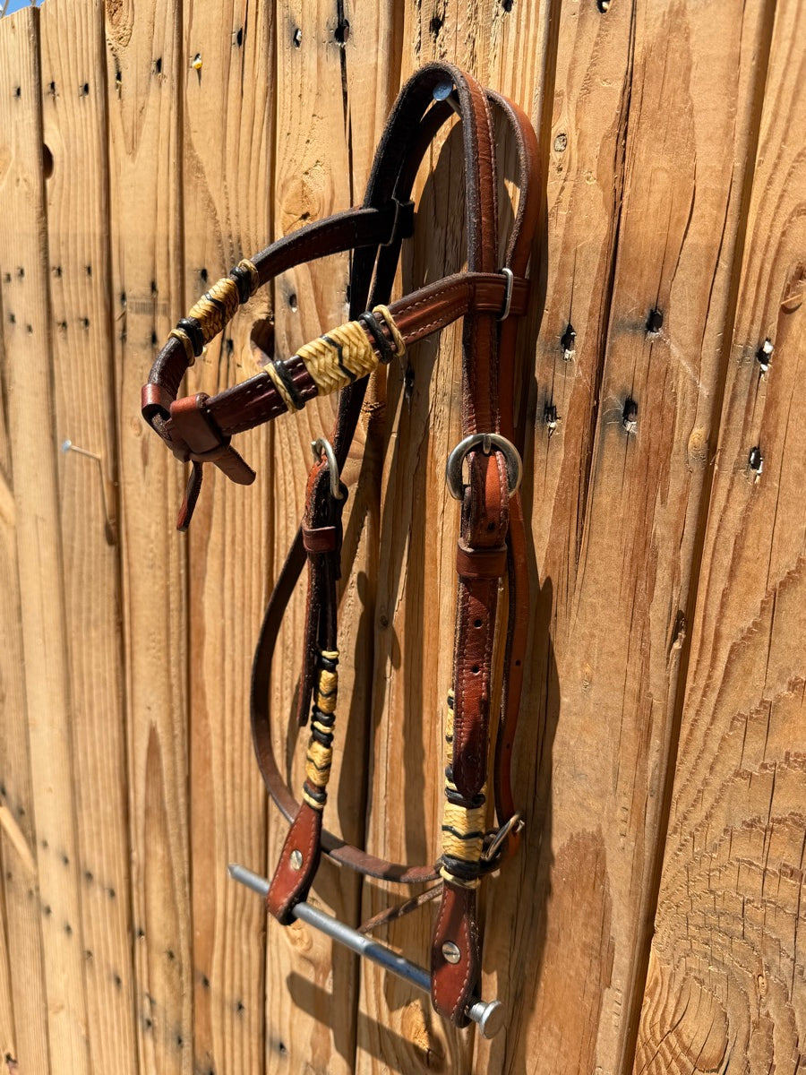 Champion Turf Leather Rawhide Futurity Headstall    HS1224