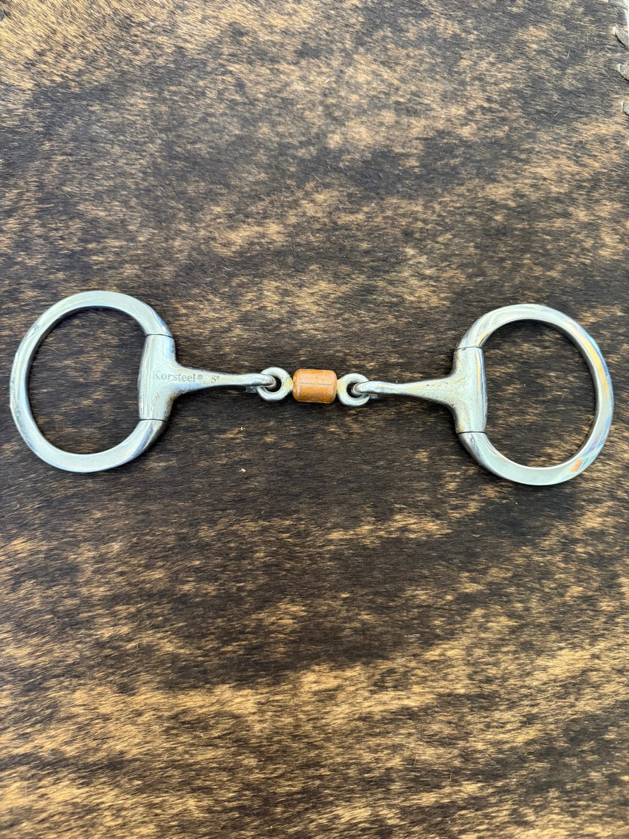 Korsteel 5 in Eggbutt Snaffle Copper Roller Mouth     B1312