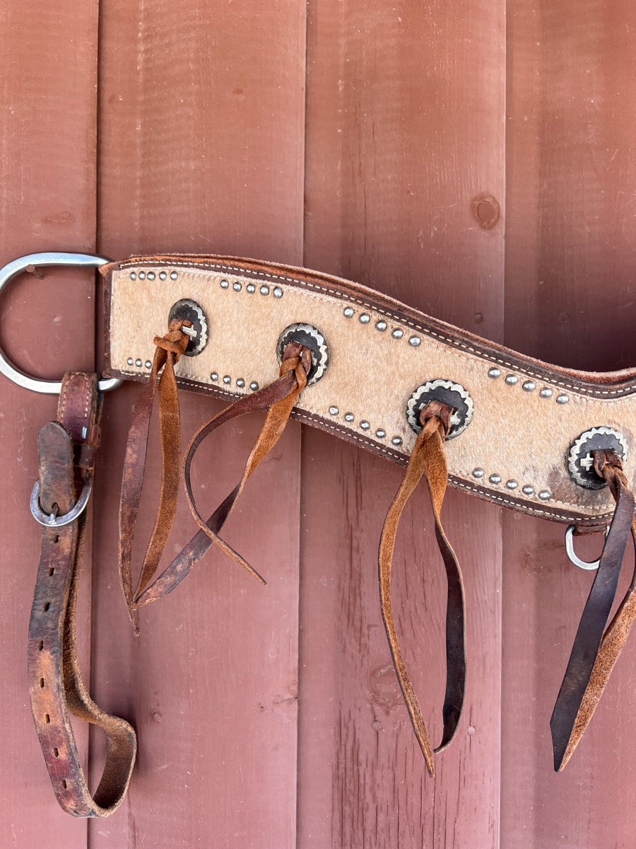 Showman Hair On Hide Western Tripping Collar     BCL1115