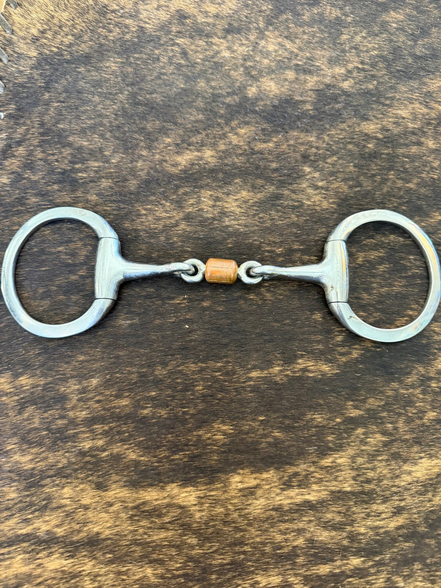 Korsteel 5 in Eggbutt Snaffle Copper Roller Mouth     B1312