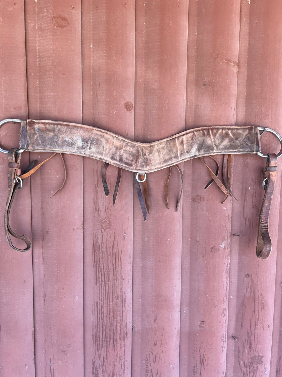 Showman Hair On Hide Western Tripping Collar     BCL1115