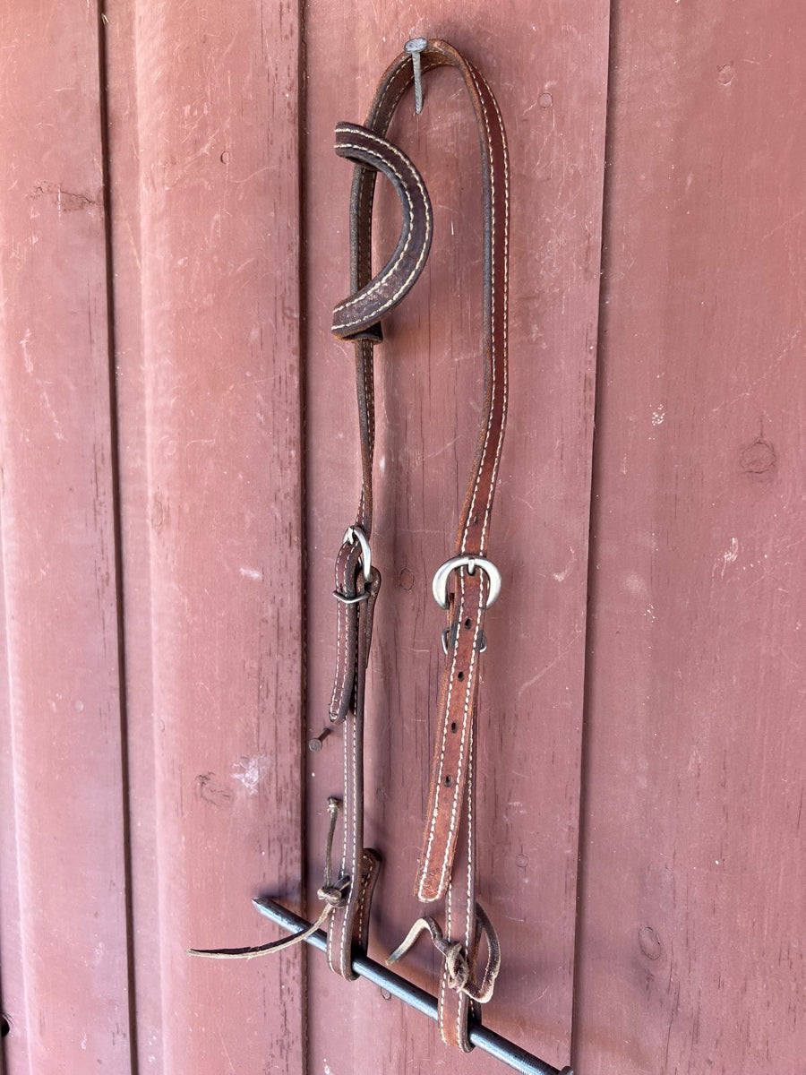 One Ear Leather Headstall    HS1131